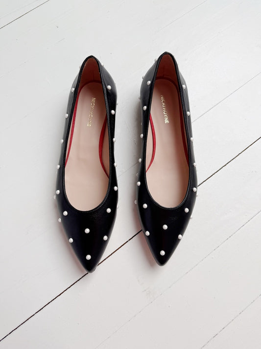 ReSELL - Bon Bon Flat - Black & Pearl 41
