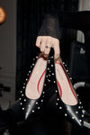 Bon Bon Pump Heel - Black & Pearl