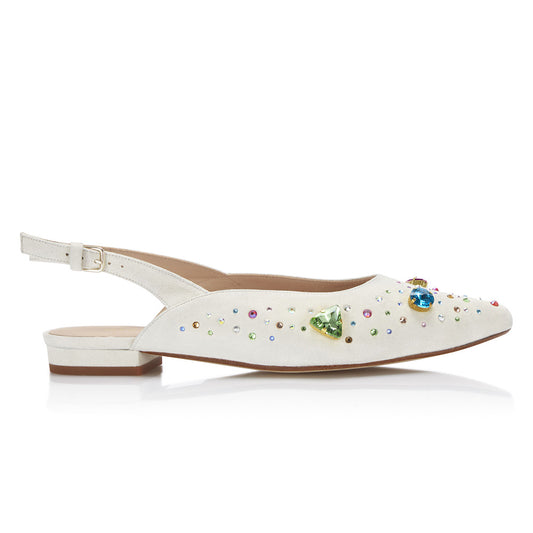 The Moment Flat Slingback - Ivory