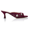 The Moment Peep Toe Kitten Heel - Burgundy