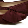 Bow Flat - Burgundy