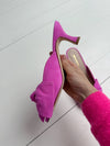 ReSELL - Bow Peep Toe Kitten Heel - Pink 39