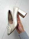 ReSELL - Bow Pump Heel - Pearlescent Ivory 39