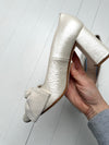 ReSELL - Bow Pump Heel - Pearlescent Ivory 39
