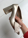 ReSELL - Bow Pump Heel - Gold Python/Ivory 39