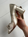 ReSELL - Bow Pump Heel - Gold Python/Ivory 39
