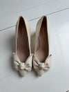 ReSELL - Bow Pump Heel Sample - Pearlescent Ivory 39