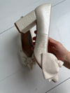 ReSELL - Bow Pump Heel Sample - Pearlescent Ivory 39