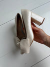 ReSELL - Bow Pump Heel Sample - Pearlescent Ivory 39