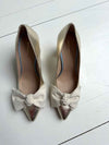 ReSELL - Bow Pump Heel - Gold Python/Ivory 41