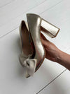 ReSELL - Bow Pump Heel - Gold Python/Ivory 41