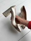 ReSELL - Bow Pump Heel - Gold Python/Ivory 41