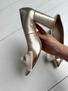 ReSELL - Bow Pump Heel - Gold Python/Ivory 41