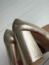 ReSELL - Bow Pump Heel - Gold Python/Ivory 41