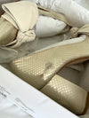 ReSELL - Bow Pump Heel - Gold Python/Ivory 42
