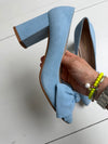 ReSELL - Bow Pump Heel - Blue 38