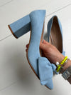 ReSELL - Bow Pump Heel - Blue 38