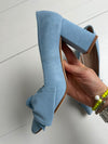 ReSELL - Bow Pump Heel - Blue 38