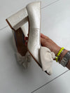 ReSELL - Bow Pump Heel - Pearlescent Ivory 39