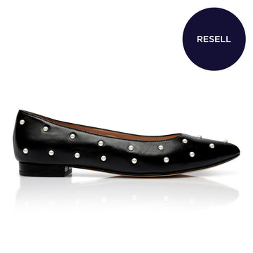 ReSELL - Bon Bon Flat - Black & Pearl 38