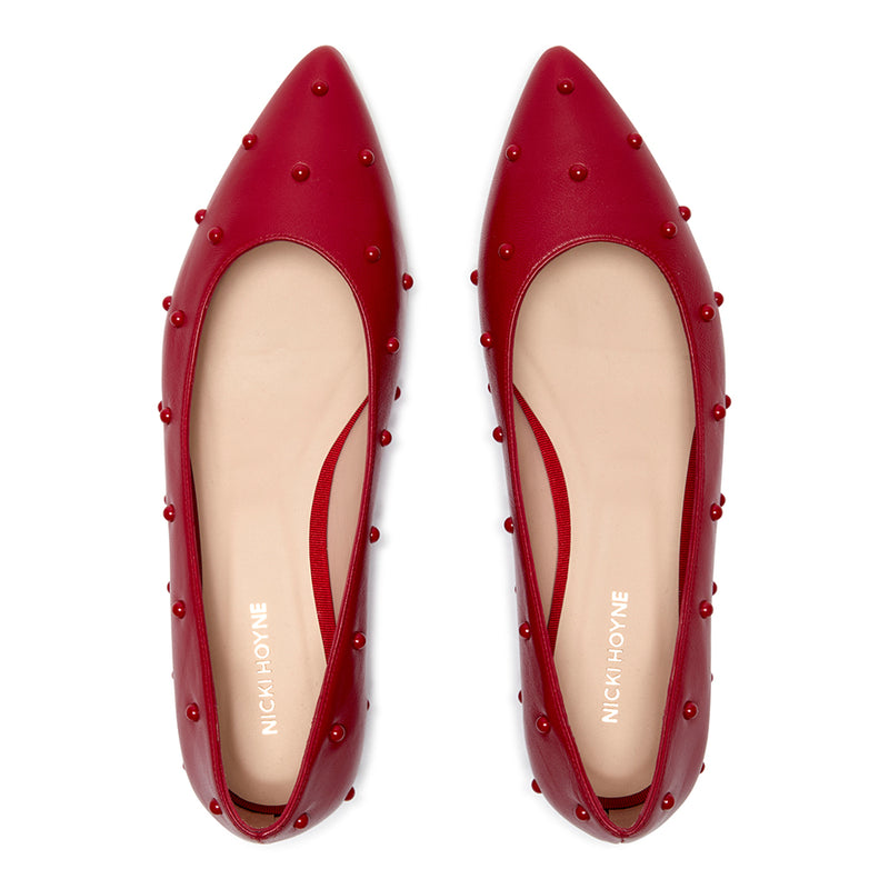 Bon Bon Flat - Red & Red