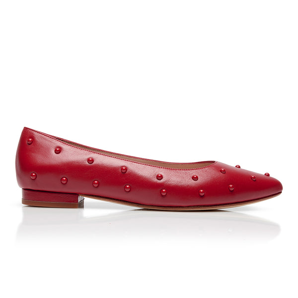 Bon Bon Flat - Red & Red