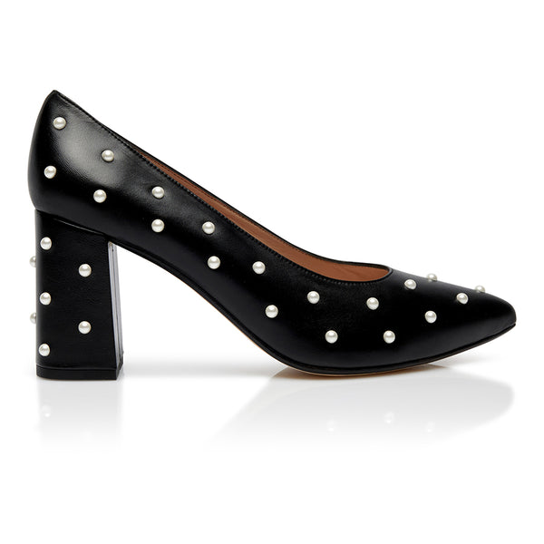 Bon Bon Pump Heel - Black & Pearl