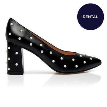 ReNTAL - Bon Bon Pump Heel - Black & Pearl