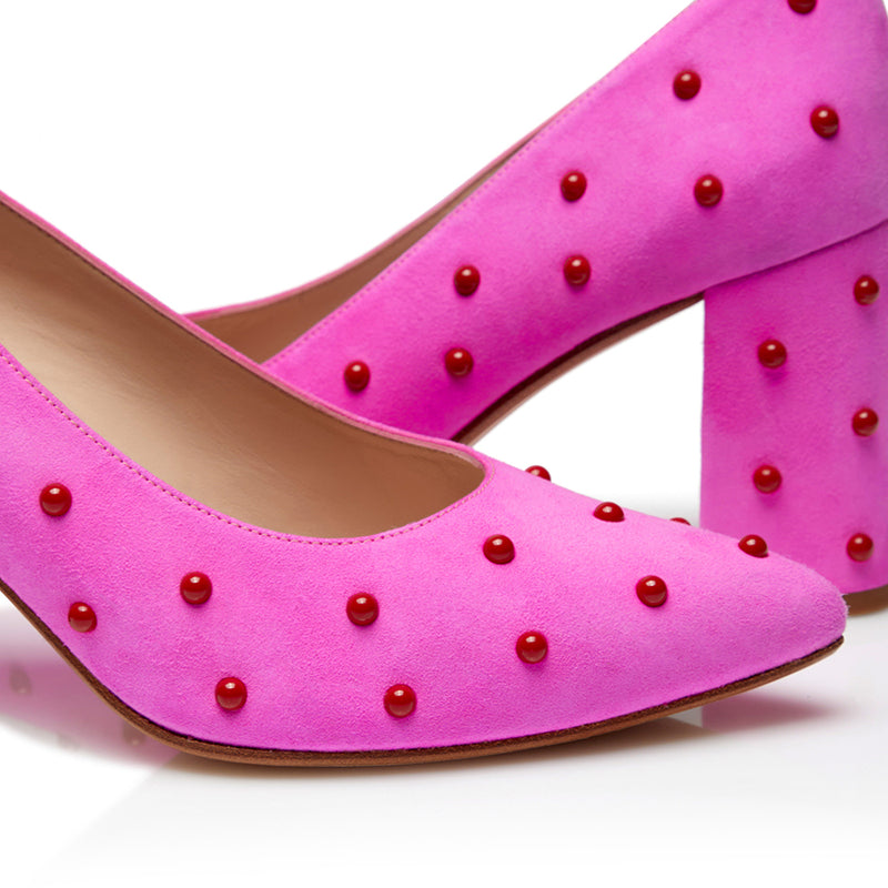 Bon Bon Pump Heel - Pink & Red