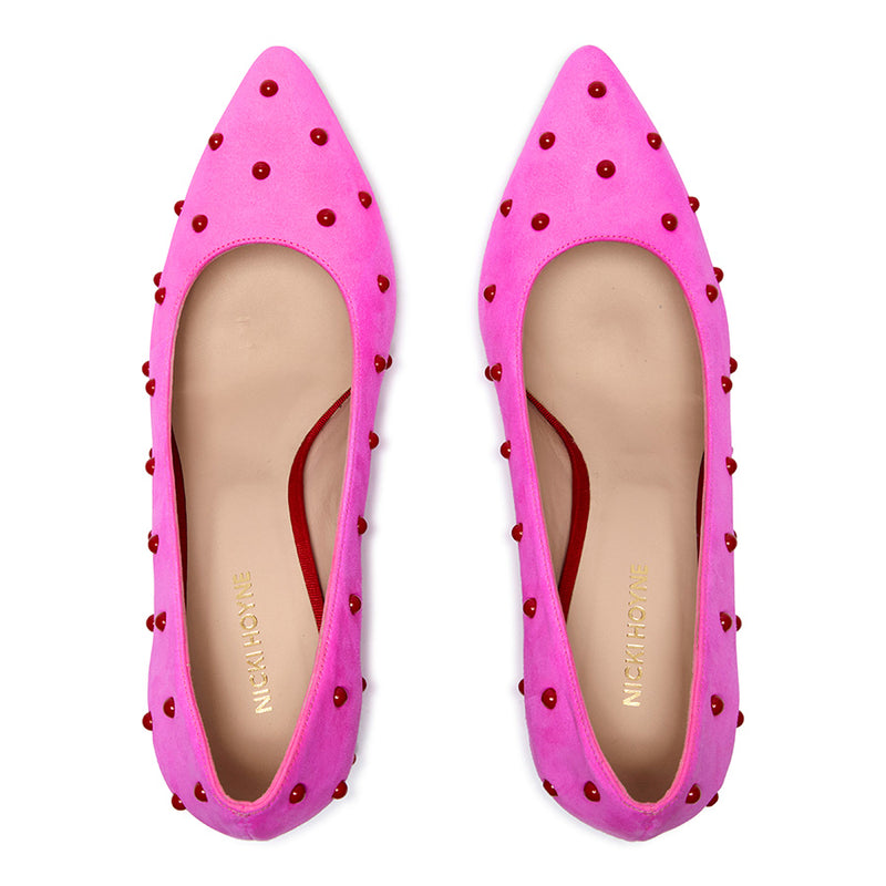 Bon Bon Pump Heel - Pink & Red