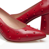 Bon Bon Pump Heel - Red & Red