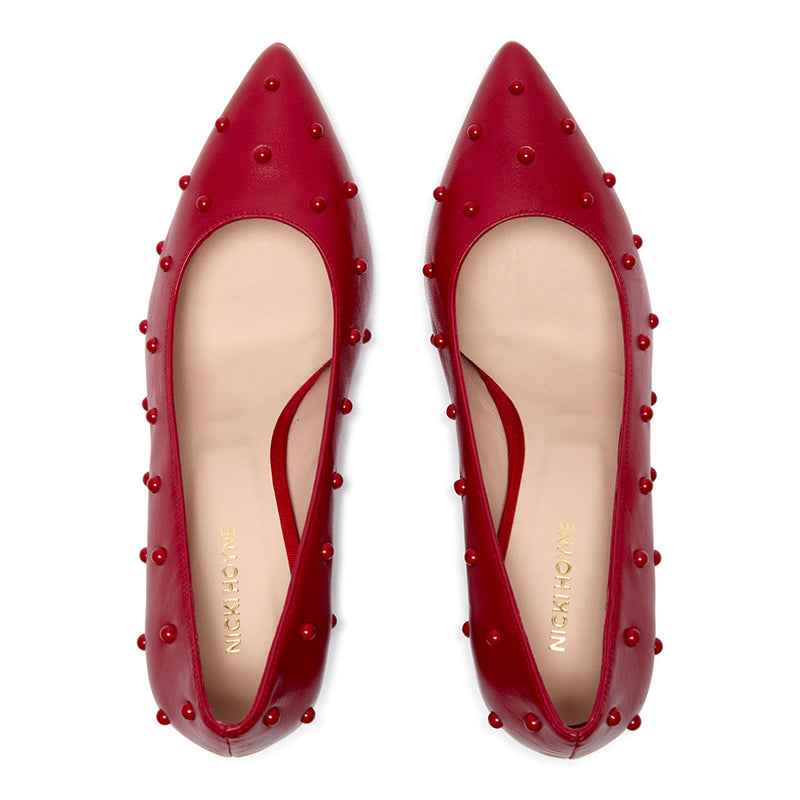 Bon Bon Pump Heel - Red & Red