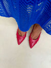 Bon Bon Pump Heel - Red & Red