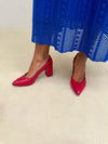 Bon Bon Pump Heel - Red & Red