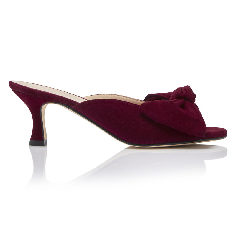 Burgundy peep toe booties on sale