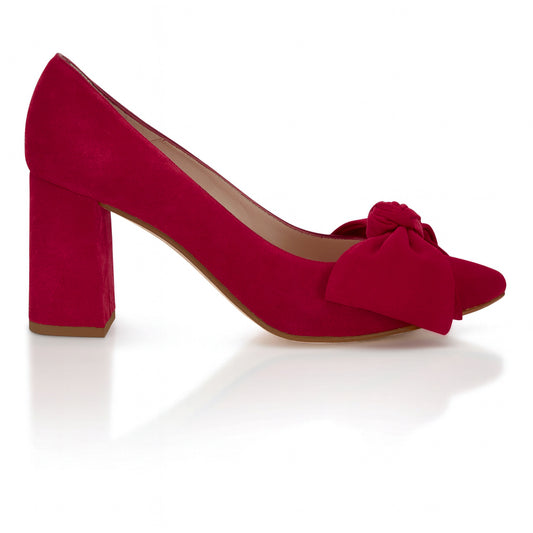 Bow Pump Heel - Red