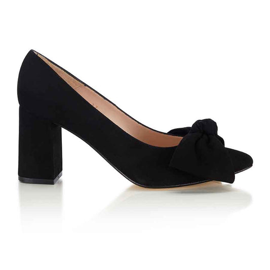 Bow Pump Heel - Black