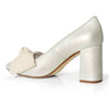 Bow Pump Heel - Pearlescent Ivory