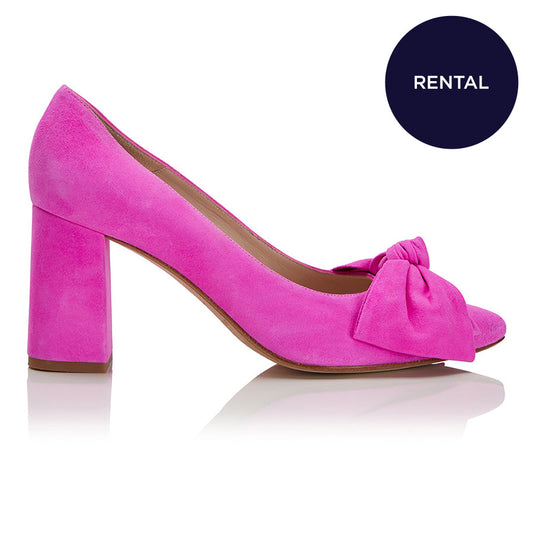 ReNTAL - Bow Pump Heel - Pink