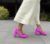 Bow Pump Heel - Pink
