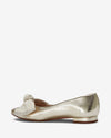 Bow Flat - Gold Python/Ivory