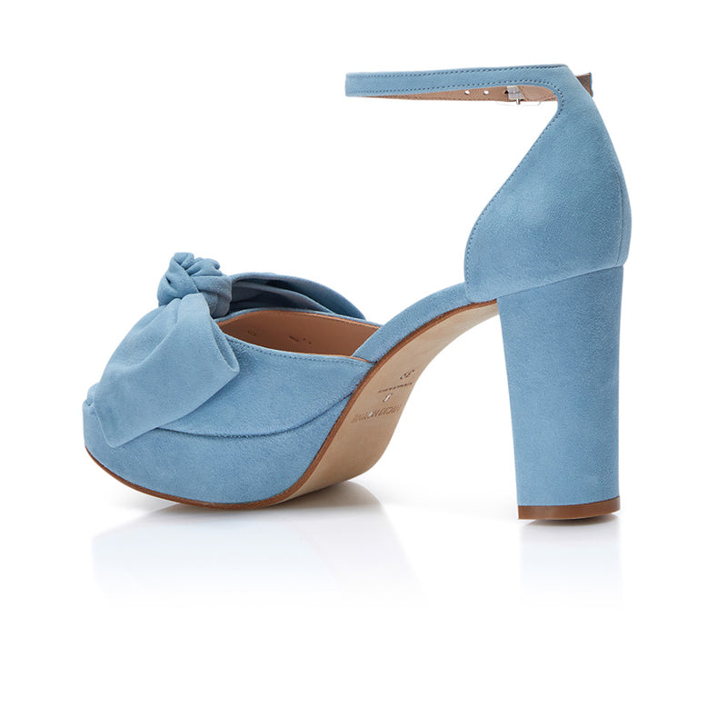 Bow Platform - Blue Suede