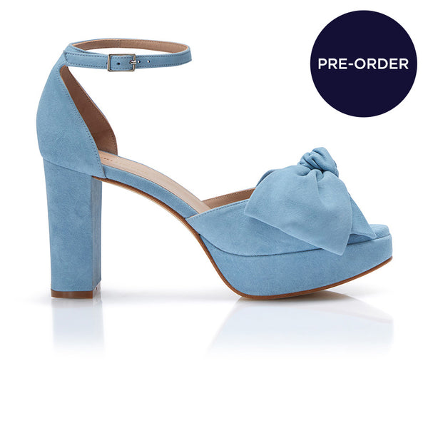 Bow Platform - Blue Suede