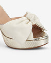 Bow Platform - Gold Python/Ivory