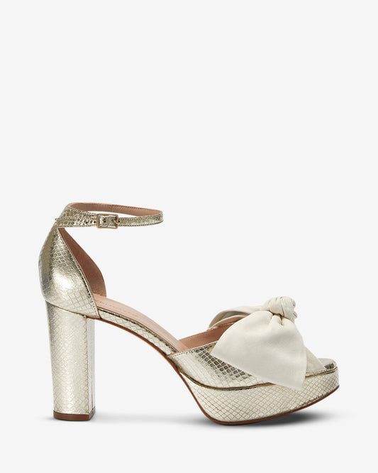 Bow Platform - Gold Python/Ivory