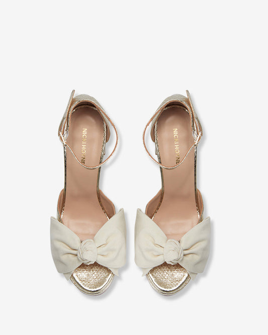 Bow Platform - Gold Python/Ivory