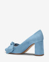 Bow Pump Heel - Blue