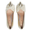 Bow Pump Heel - Gold Python/Ivory