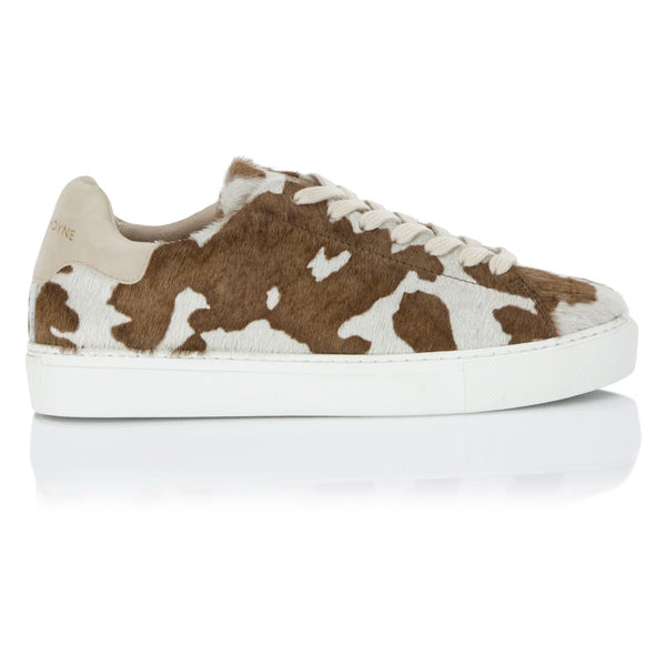 Classic Trainer - Cow/Beige Suede