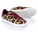 Classic Trainer - Leopard/Burgundy Suede